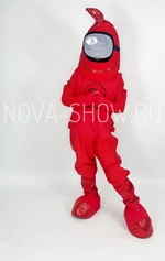Анимационный костюм "Амонг RED"