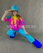 Анимационный костюм "Тюбик" голубая кепка