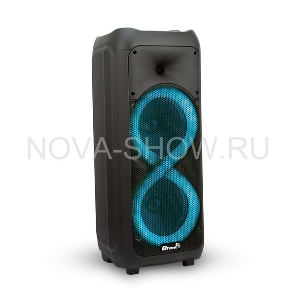 Колонка 08" (20-58 DANCE BOX 500) динамик 2шт/8" черная ElTRONIC с TWS