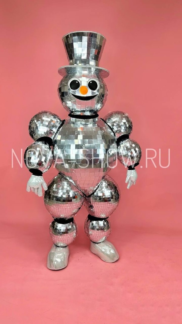 Анимационный костюм "Зеркальный снеговик"