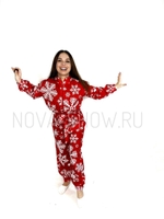 Анимационный костюм "Комбинезон Новогодний Снежинки"