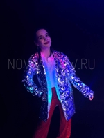 Шубка с пайеткой летняя (без пояса)