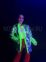 Шубка с пайеткой летняя (без пояса)