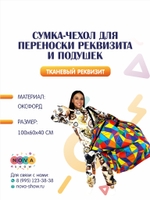 Сумка-чехол разноцветная для переноски реквизита и подушек