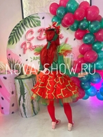 анимационный костюм "Арбузик" с юбкой новый