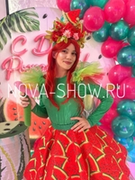 анимационный костюм "Арбузик" с юбкой новый