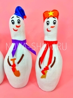 Игровой реквизит "Веселые Кегли - снеговички" 1 шт