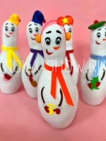 Игровой реквизит "Веселые Кегли - снеговички" 1 шт