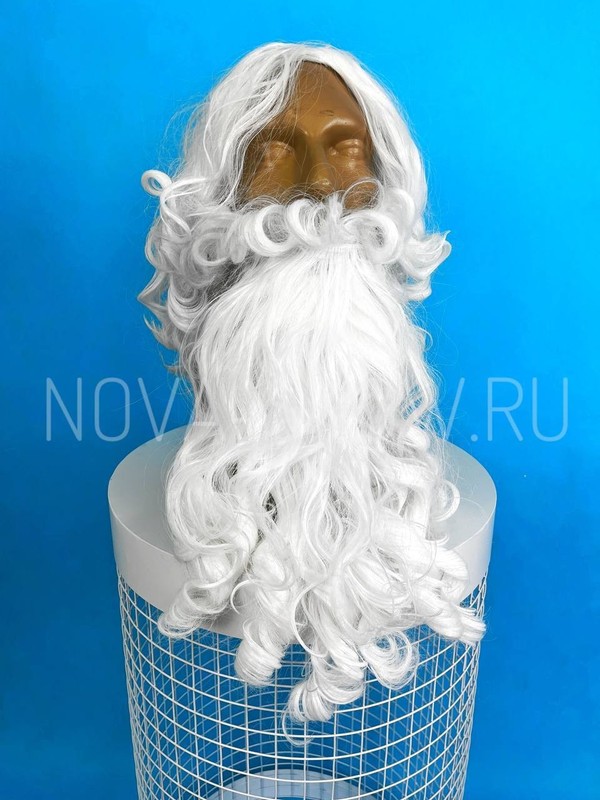 Борода Деда Мороза 60 см