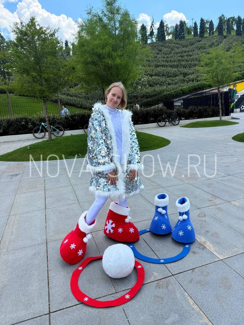 Анимационный реквизит "Зимний футбол"